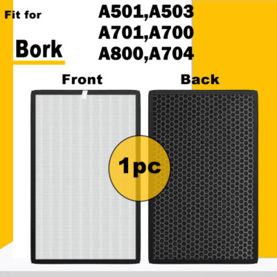 Hepa Activated Carbon Filter for Bork A501,A503,A701,A700,A800,A704 Air Purifier