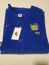 Nike X Olivia Kim Baseball Jersey OVERSIZED FIT: SIZE LARGE Blue CT2096-480 NWT