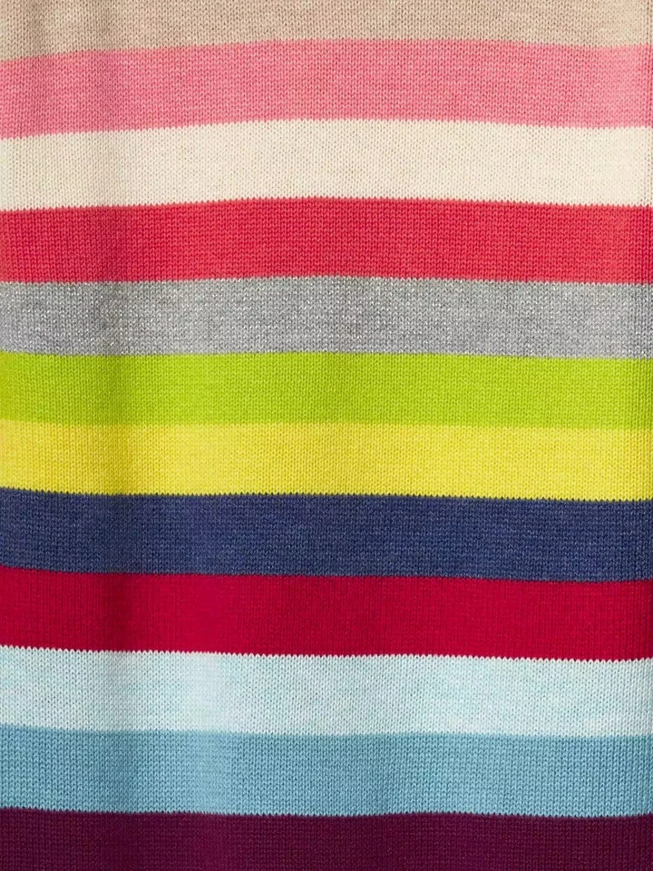 NUEVO GAP Niños Niñas Divertido Loco Rayas Anchas Plateado Metálico Suéter Vestido M L Nuevo con Etiquetas Foto 3 de 4