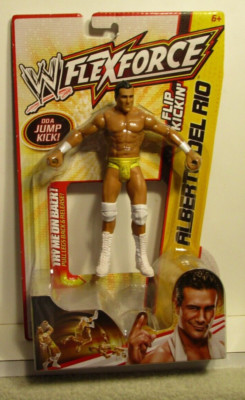 WWE ALBERTO  DEL RIO FLEX FORCE FLIP KICKING' ACTION FIGURE DO A JUMP KICK