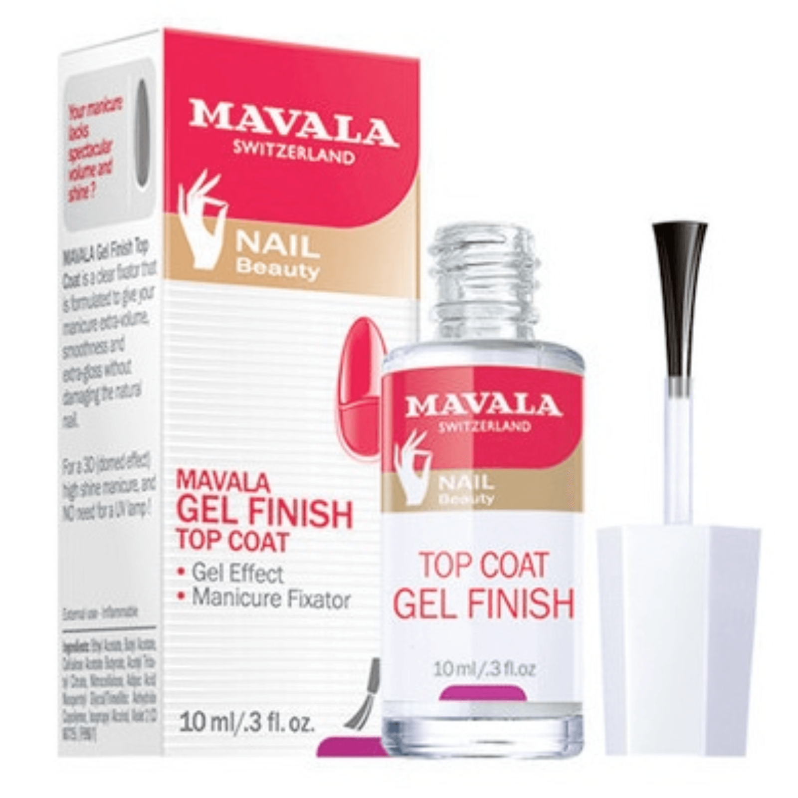 Mavala Nail Treatment Top Coat - Gel Finish 10ml