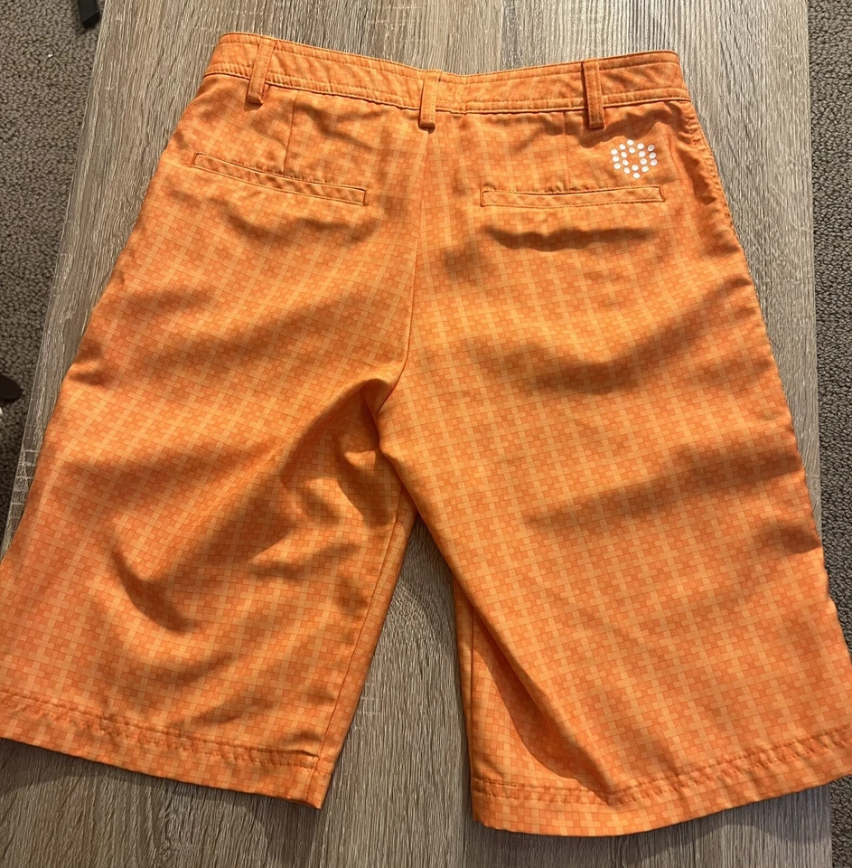 Puma Orange Youth Medium Golf Shorts - Image 2 of 2