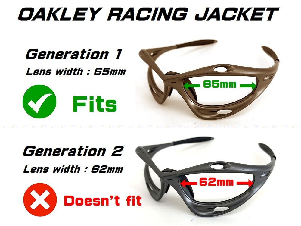 LINEGEAR Non-Polarized Vented Lens Oakley Racing Jacket Generation