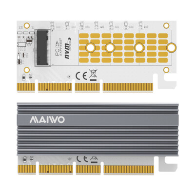 Riser Card NVME SSD Adapter PCI Express 3.0 Support M.2 NVME SSD 2230/42/60/80 Q