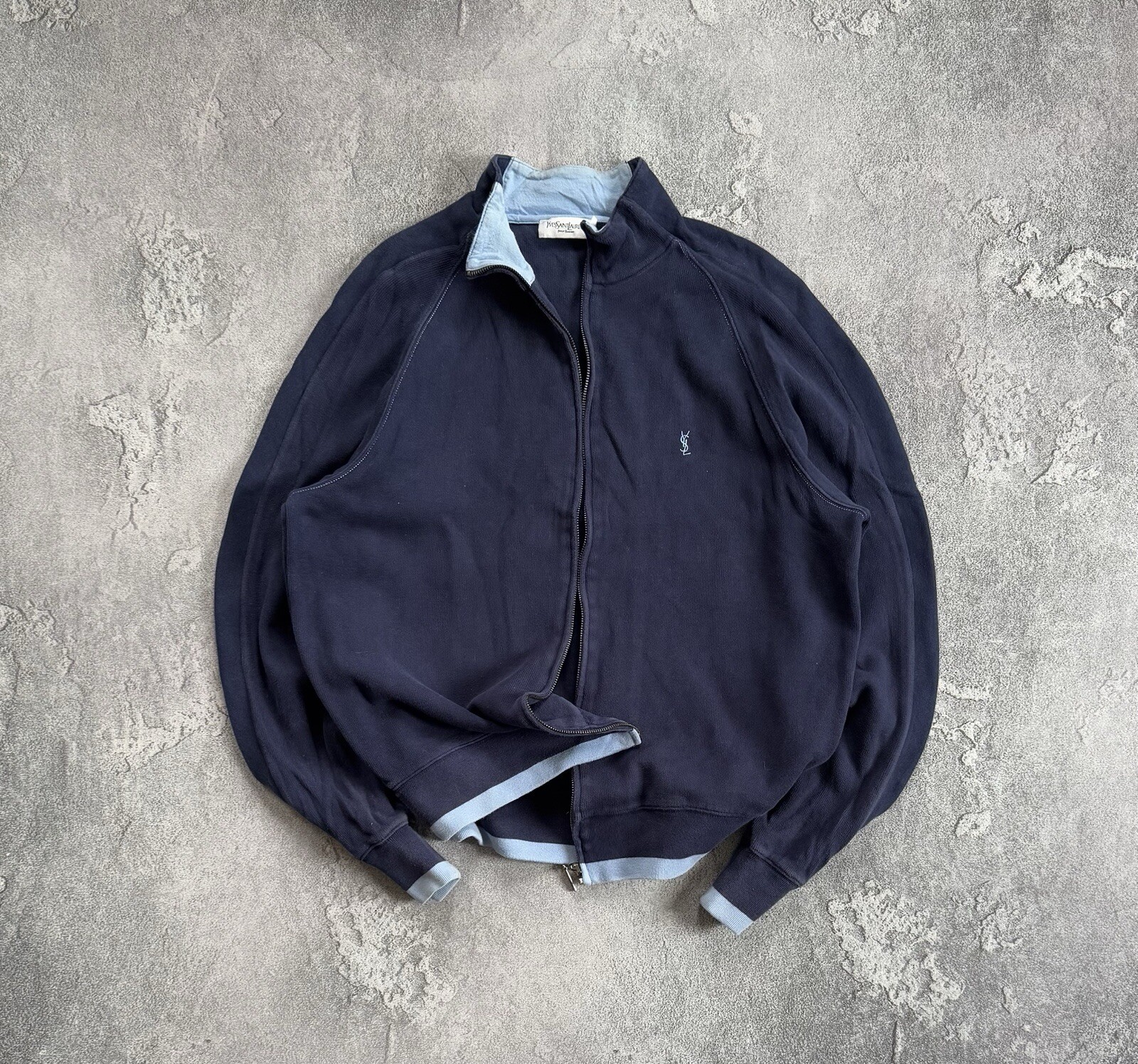 SAINT LAURENT Maglione maglia maglione YSL YvesSaintLaurent L zip pullover manica lunga