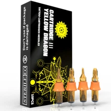 YILONG 10Pcs Premium Tattoo Cartridge Needles Round Liner Shader Magnum RL RS RM