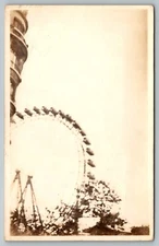 Postcard The Great Wheel Paris France Ferris Wheel Real Photo RPPC