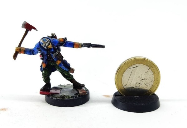 Miniatura Pintada Chasseur with Rifle 28/32mm | Painted RPG Wargame