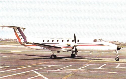 Vintage Airplane Airline Chrome Postcard Bar Harbor Beech 1900 - Picture 1 of 2