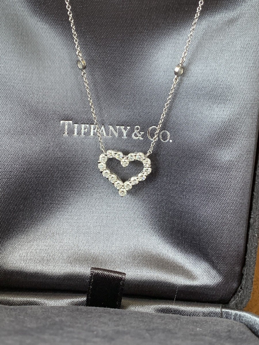 Tiffany & Co. Diamond Station Necklace in Platinum