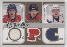 2008 O-Pee-Chee Triple Materials Alex Ovechkin Alexander Nicklas Backstrom f0e