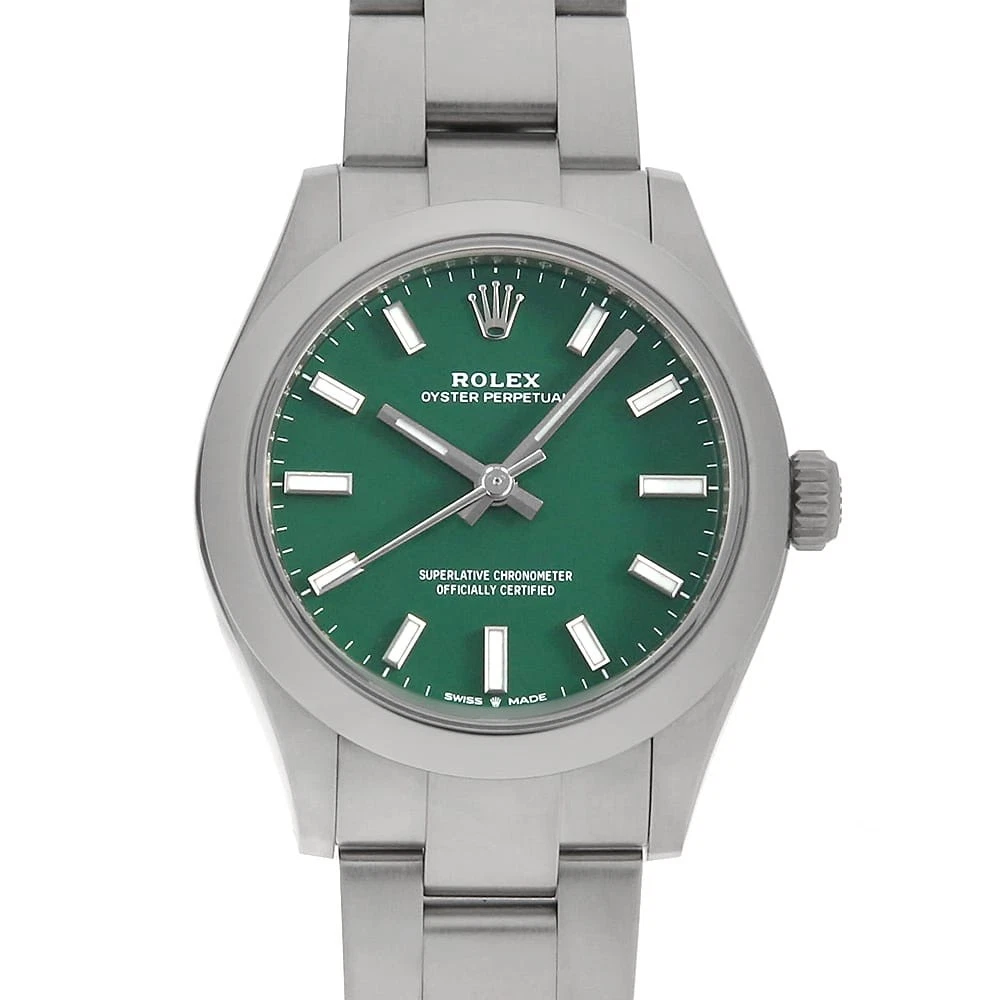 Rolex — ROLEX Oyster Perpetual 31 277200 green Random Number second hand Boys (Unisex)