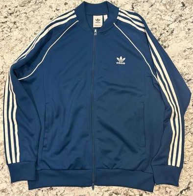 Adidas Originals Superstar Track Jacket Legend Marine White Size XL 