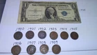 1900-1909 Indian Head One Cent Coins & a 1935 Silver Certificate