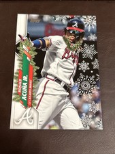Ronald Acuna Jr 2020 Topps Holiday SP Rare Variation Necklace Braves