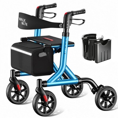 Walk Mate Rollator Faltbar Leicht 67 kg 150 190 cm All Terrain