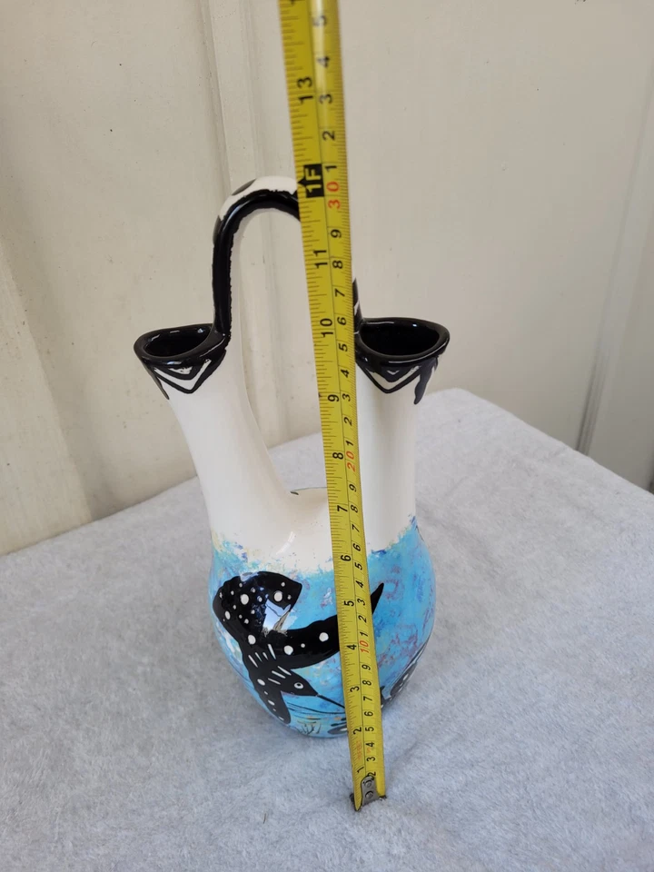 VINTAGE Apache USA 12" Tall Wedding Vase - Image 4 of 4