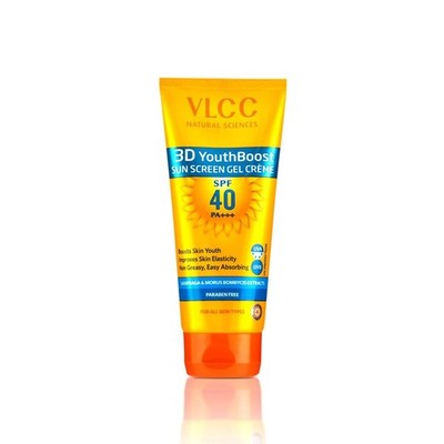 VLCC 3D Youth Boost Sonnencreme Gel Creme SPF 40 Für Alle Hauttypen 100g