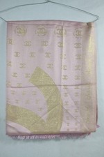 Authentic Chanel Wrap Stole Shawl Wrap 50% Silk 50% Wool Multicolor  Used