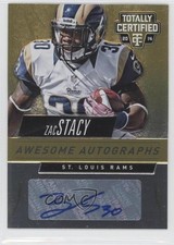 2014 Panini Totally Certified Awesome Auto Gold 6/10 Zac Stacy #AA-ZS Auto 0c6