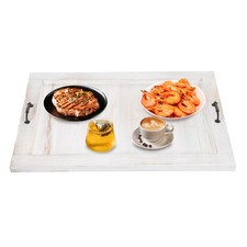 Stovetop Cover & Kitchen Serving Tray, 30&times;21 in, Durable Pine Wood New