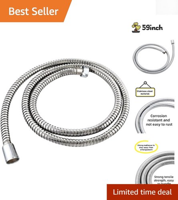 #ad #ad Flexible 59 Inch Handheld Shower Hose with Built in Washer amp; Leak Proof Design $11.99