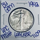 1942 BU UNCIRCULATED WALKING LIBERTY SILVER HALF DOLLAR AUTHENTIC U.S. MINT 7109