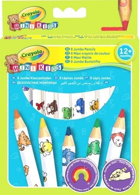 Crayola Mini Kids Jumbo Buntstifte groß 8 Stück 256248 NEU OVP