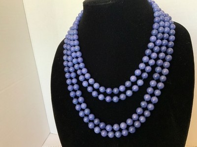 RARE VTG CAMROSE KROSS JBK Jacqueline Jackie Kennedy Sodalite bead Necklace NIB