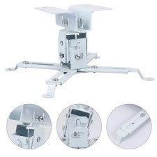 Universal Steel Projector Bracket Holder White Durable Wall Ceiling Mount