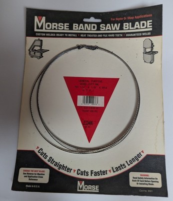 Morse Band Saw Blade ZCDA06 59.5''x 1/8''X .014 Wood Cutting 6T.P.I. Sealed New IP
