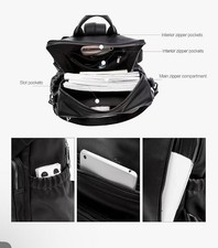Bolso De Mano Grande Para Mujer - Piel Sintética Suave, Con Cremallera, Ideal Para Trabajo O Viaje
