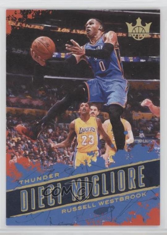 2017-18 Panini Court Kings Dieci Migliore Russell Westbrook #1 n1u