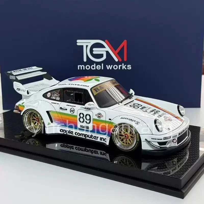TGM 1:18 Porsche RWB 964 #89 Apple Livery Resin Model - Image 4 of 4
