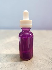 1 oz Thick Purple Glass Dropper Bottles CR ca...
