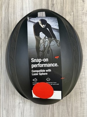 Lazer Sphere Aeroshell Snap-On Helmet Cover Matte Black Size Medium BRAND NEW 