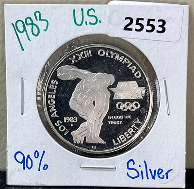1983-S Los Angeles Olympics Silver Dollar 90% Silver US Mint