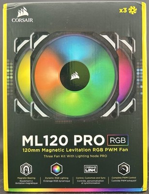Corsair ML120 PRO RGB LED PWM Premium Magnetic Levitation Computer Case Fan NEW