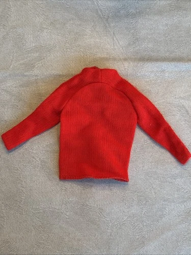 Vintage Barbie SUPER SCARF #3408 Red Sweater Mattel Mod