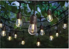 Hampton Bay 24-Light 48 ft. Plug-in Indoor/Outdoor Edison Patio String Light wit