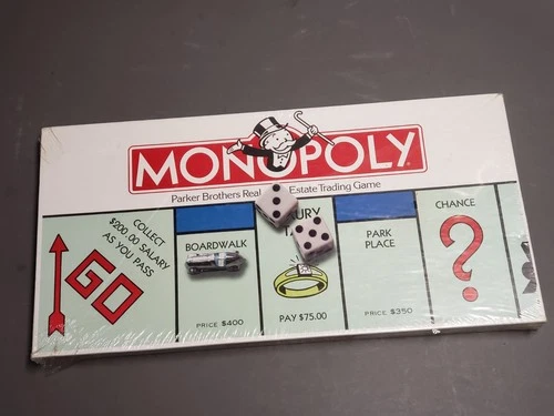 Vtg. 1985 MONOPOLY BOARD GAME ORIGINAL PARKER BROTHERS SEALED - NEW