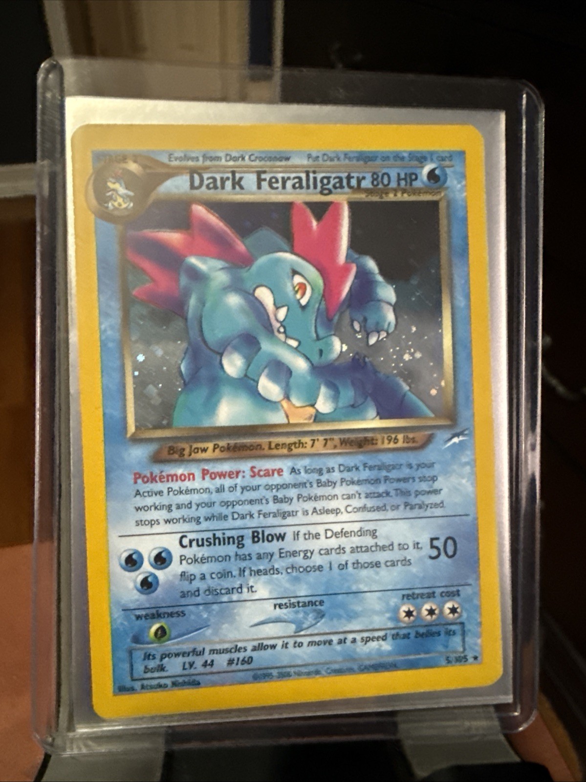 Dark Feraligatr 5/105 Neo Destiny Holo LP