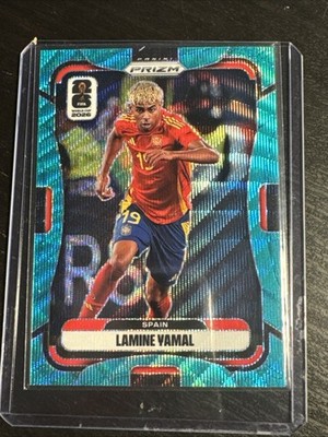 2026 Panini Prizm FIFA World CUP LAMINE YAMAL Teal WAVE PRIZM /99 SSP