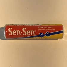 Old VINTAGE candy SEN SEN mints licorice breath freshener mint SUGAR FREE ROLL