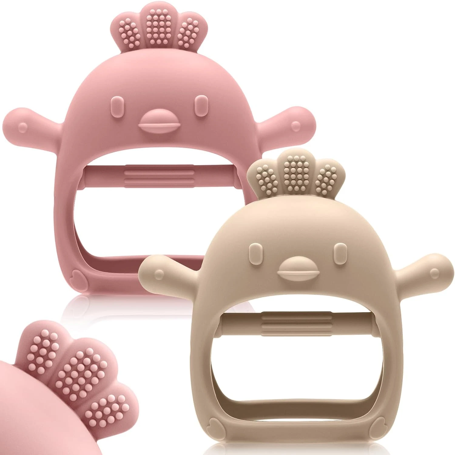 2 Pack Baby Teething Toys for 0-6 6-12 Months, Never Drop Infant Teether Teethin
Opens in a new wind