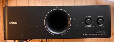USED Yamaha YST-FSW150 Powered Subwoofer space-saving Black | eBay