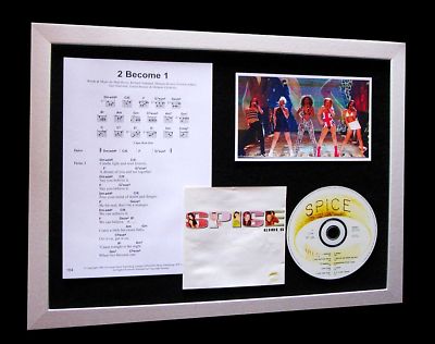 SPICE GIRLS 2 Become 1 LTD TOP QUALITY MUSIC CD FRAMED DISPLAY+FAST GLOBAL SHIP