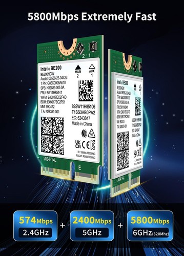 Tri-Band WiFi 7 Converter with Bluetooth 5.4 - Ultimate for Gaming & Streaming - Picture 5 of 8