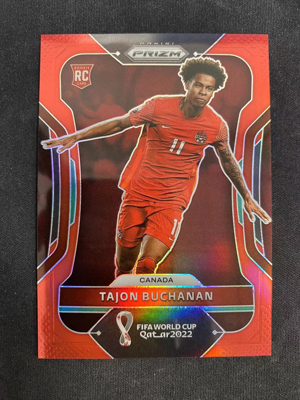 2022 Prizm Fifa World Cup Qatar RC Tajon Buchanan 304/399 Base Prizms Red CHY