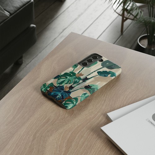 Phone-Ink iPhone, Pixel, Samsung Galaxy Case - Monstera Green Plant Cats - 第 155/191 張圖片
